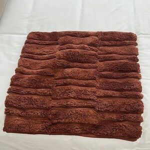 Brown Textured Pillow COVER for Bedding